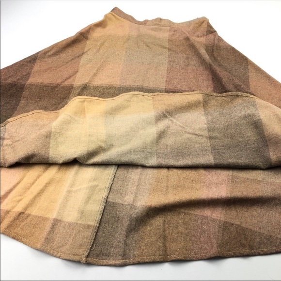 Vintage Wool Circle Skirt Black Multi Color EUC - Picture 4 of 6